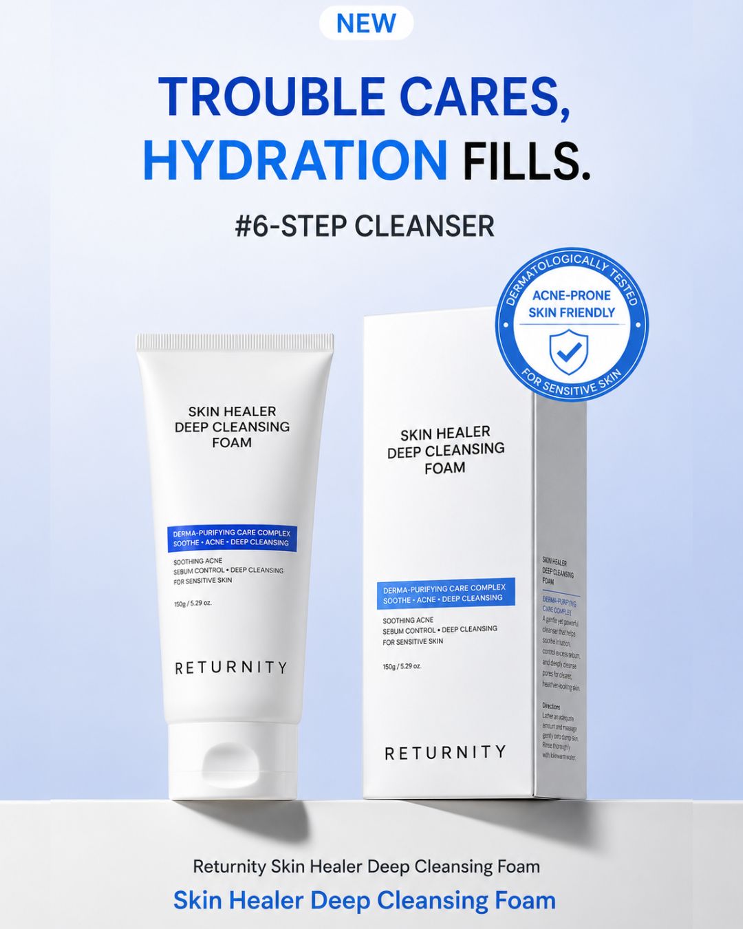 Returnity Skin Healer Deep Cleansing Foam