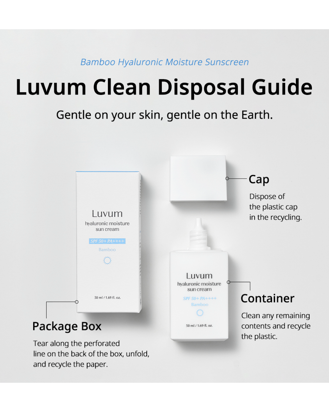 Luvum Bamboo Hyaluronic Moisture Sun Cream