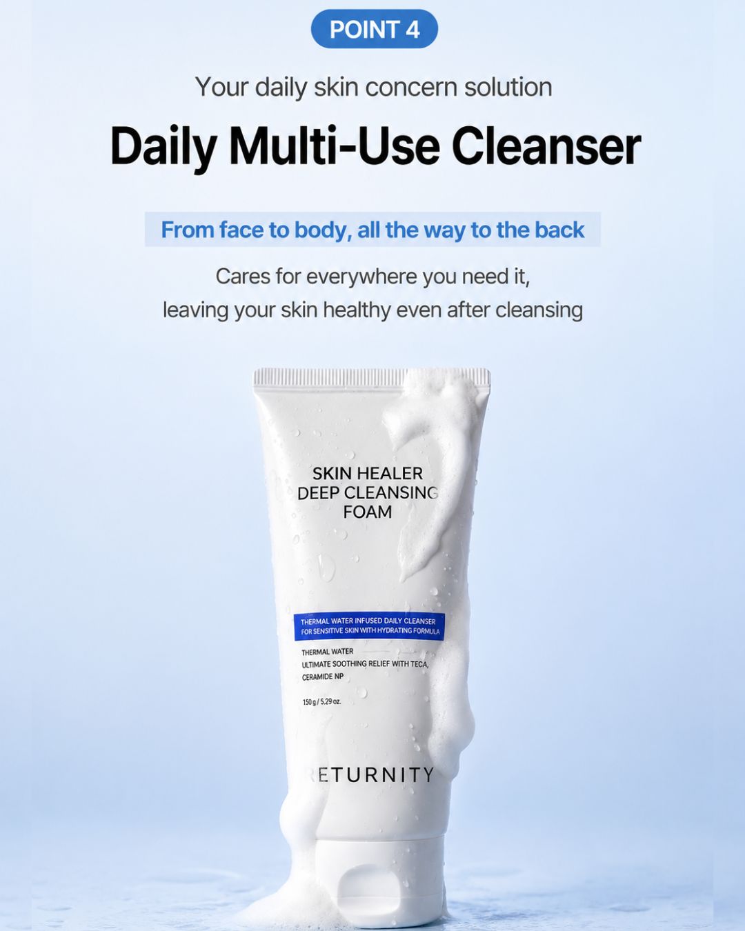 Returnity Skin Healer Deep Cleansing Foam