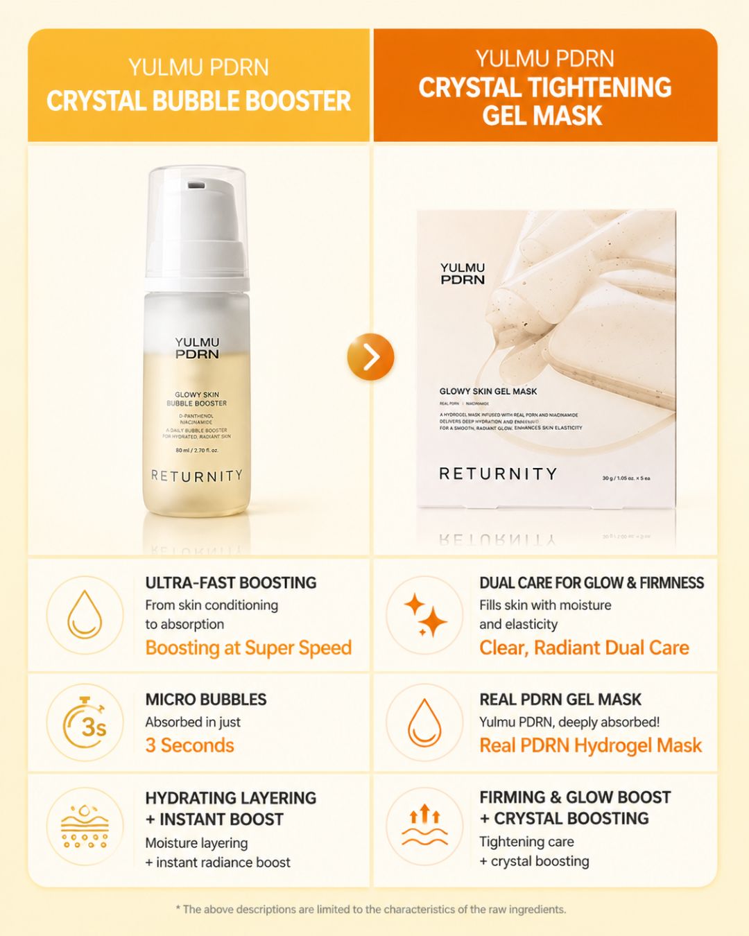 Returnity Yulmu PDRN Glowy Skin Bubble Booster