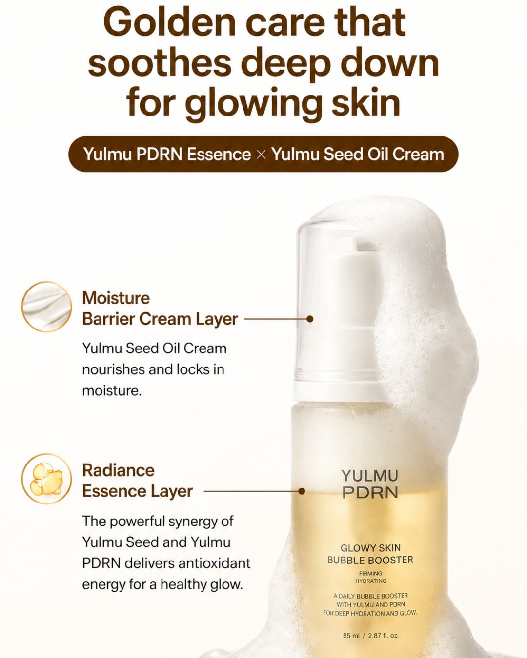 Returnity Yulmu PDRN Glowy Skin Bubble Booster