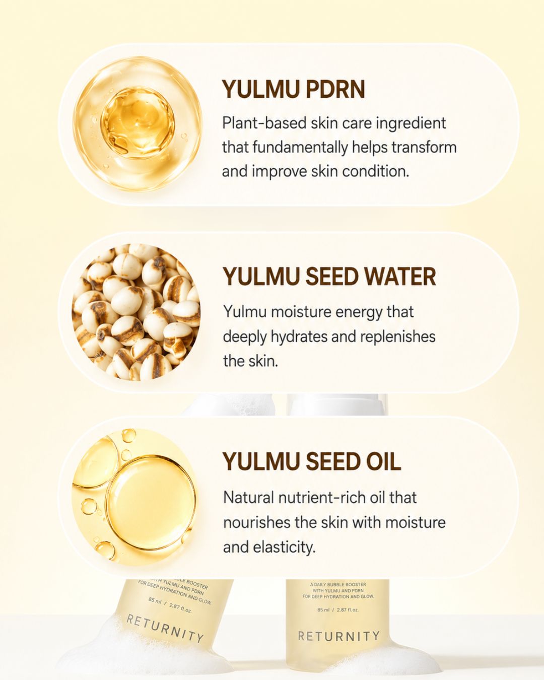 Returnity Yulmu PDRN Glowy Skin Bubble Booster