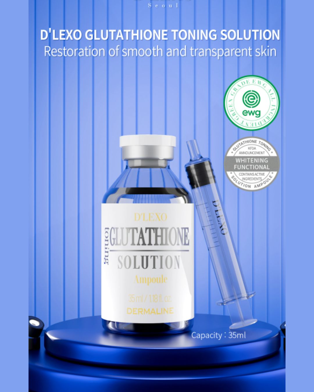 Dermaline Glutathione Toning Solution Ampoule