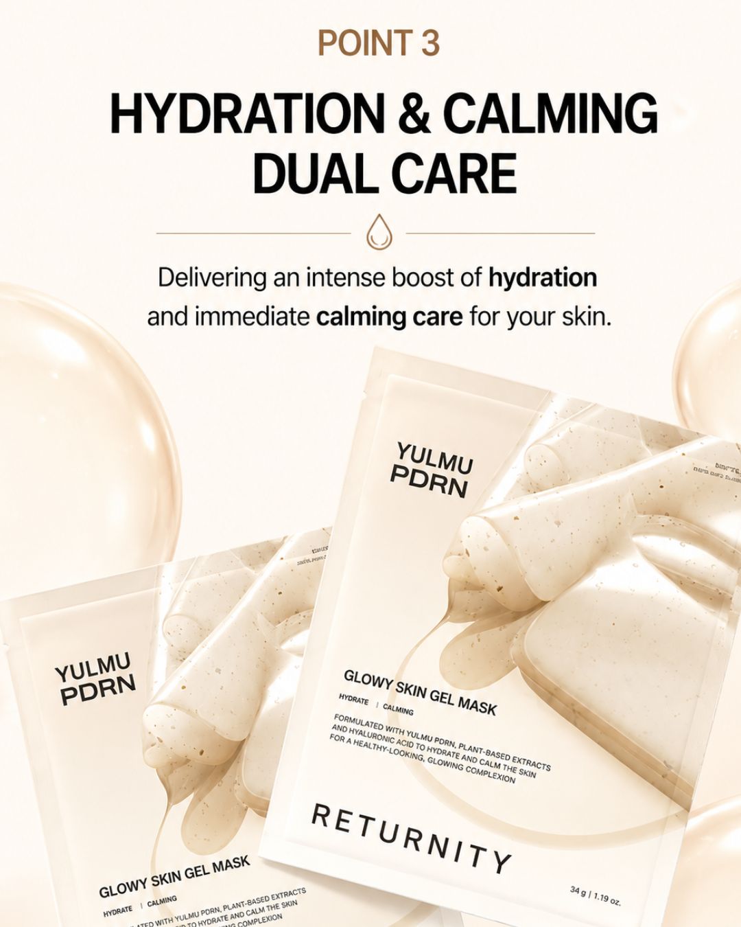 Returnity Yulmu PDRN Glowy Skin Gel Mask