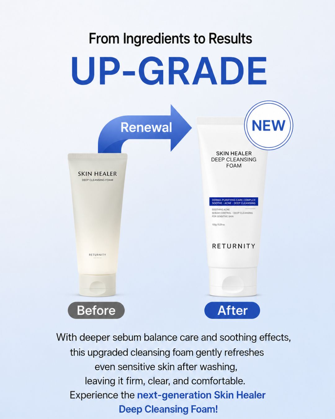 Returnity Skin Healer Deep Cleansing Foam