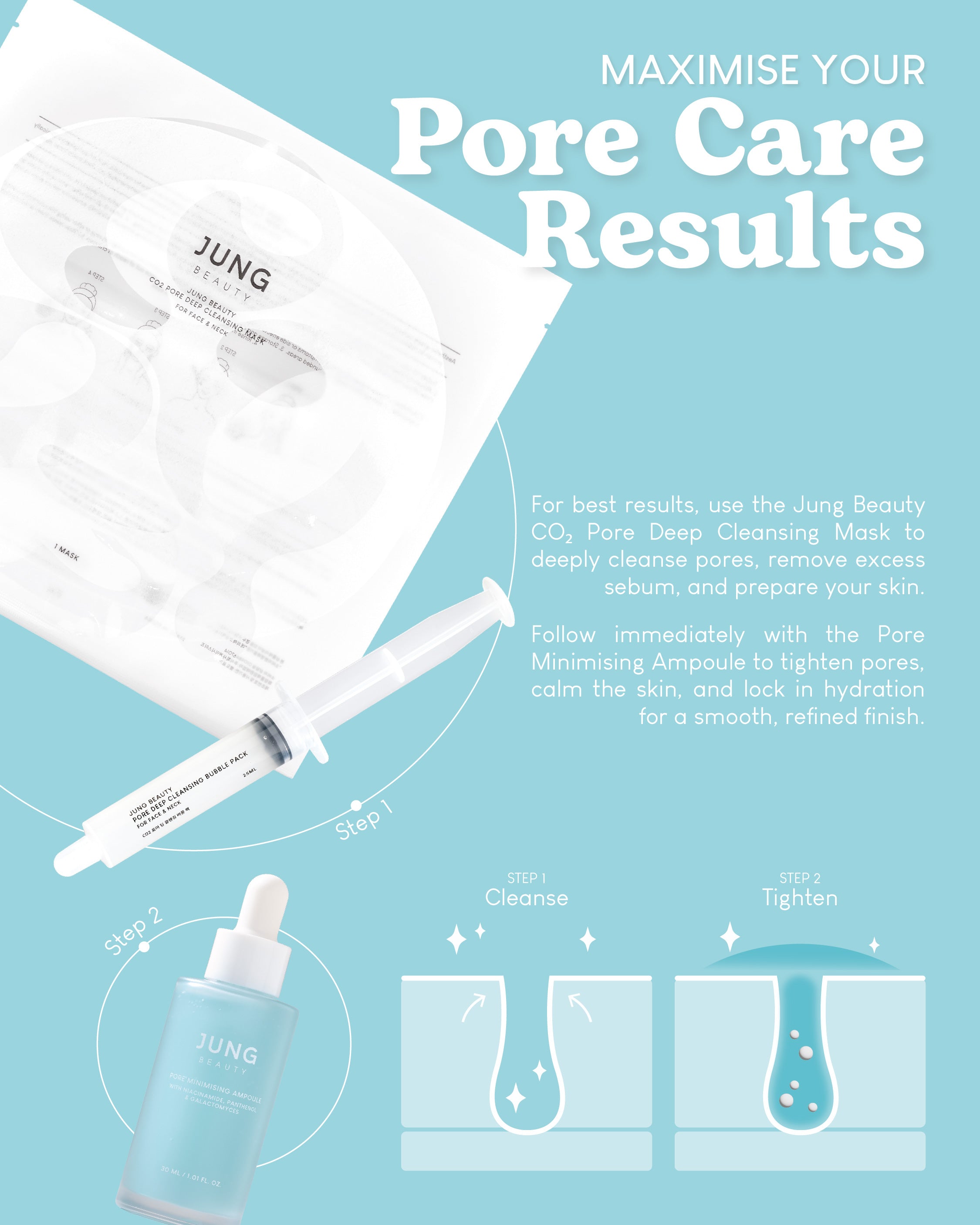 Jung Beauty CO2 Pore Deep Cleansing Mask For Face & Neck