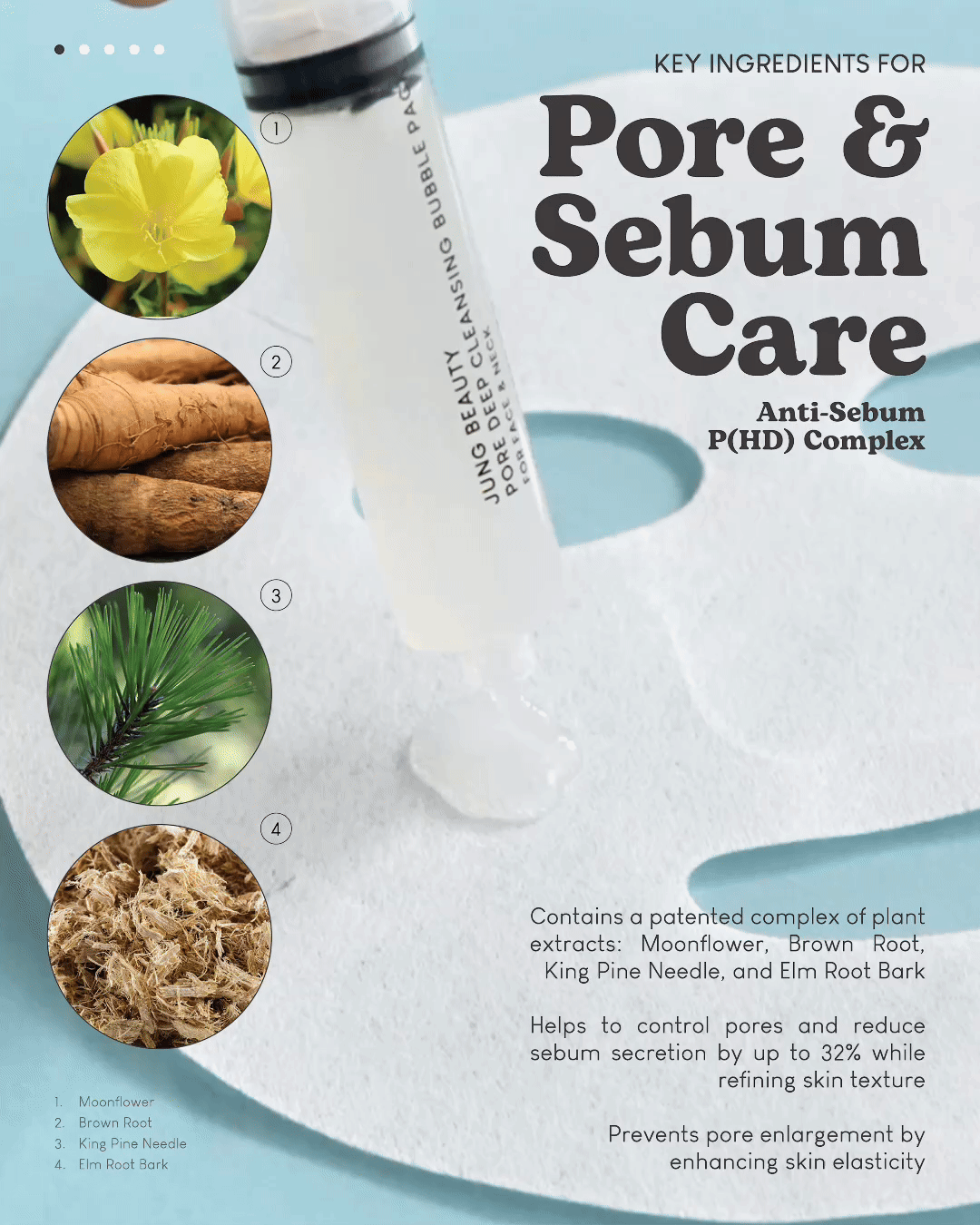 Jung Beauty CO2 Pore Deep Cleansing Mask For Face & Neck