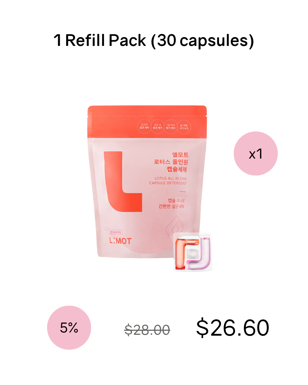 [PROMO] L:MOT Lotus All-in-One Capsule Detergent