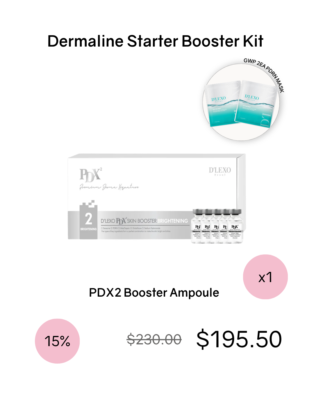 [Online Exclusive] Dermaline Booster Kits (comes with GWP!)