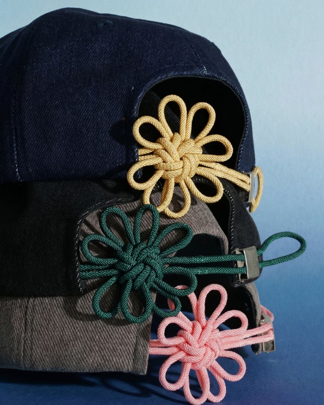 [PROMO] ONGO Denim Flower Knot Cap