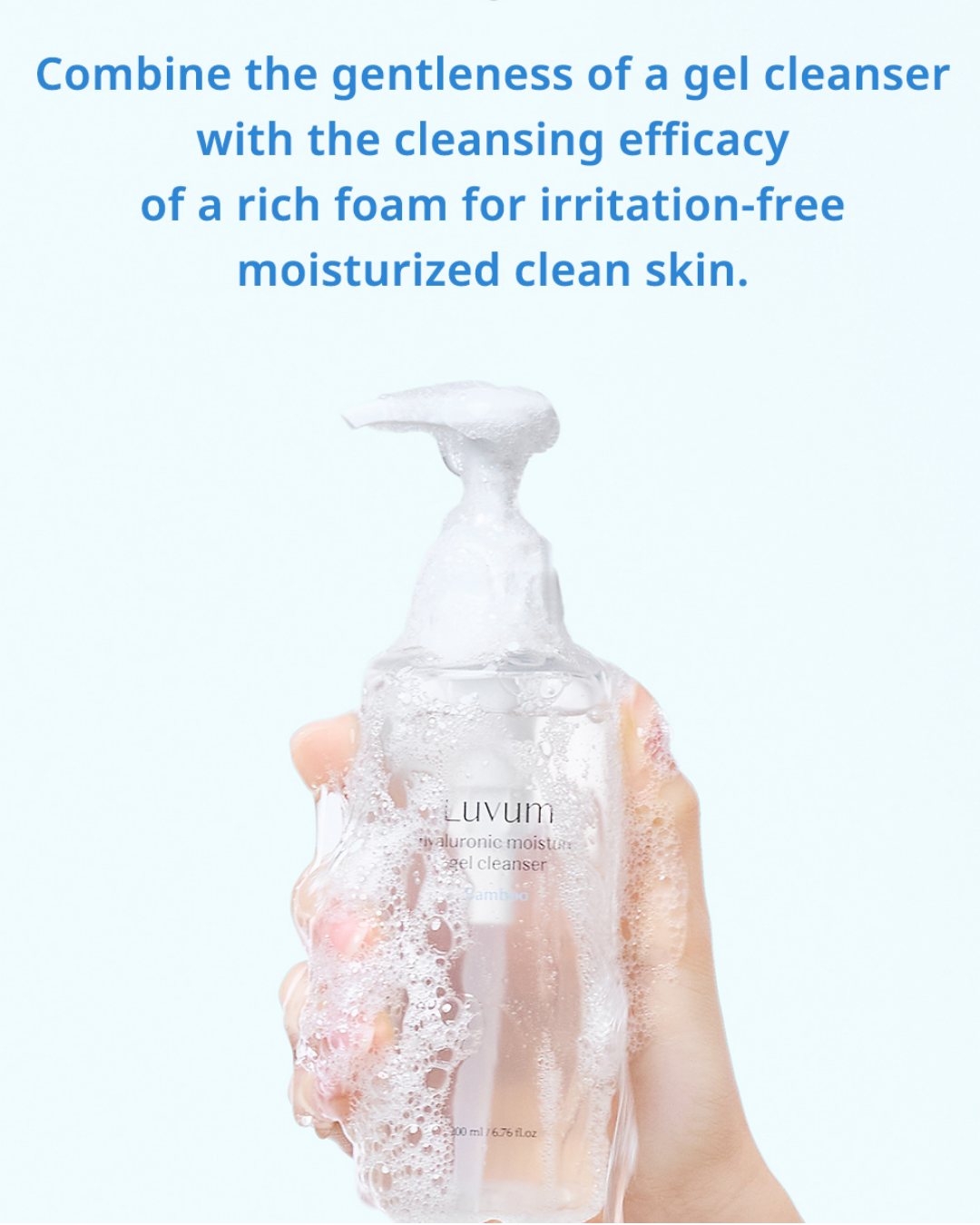 [PROMO] Luvum Bamboo Hyaluronic Moisture Gel Cleanser