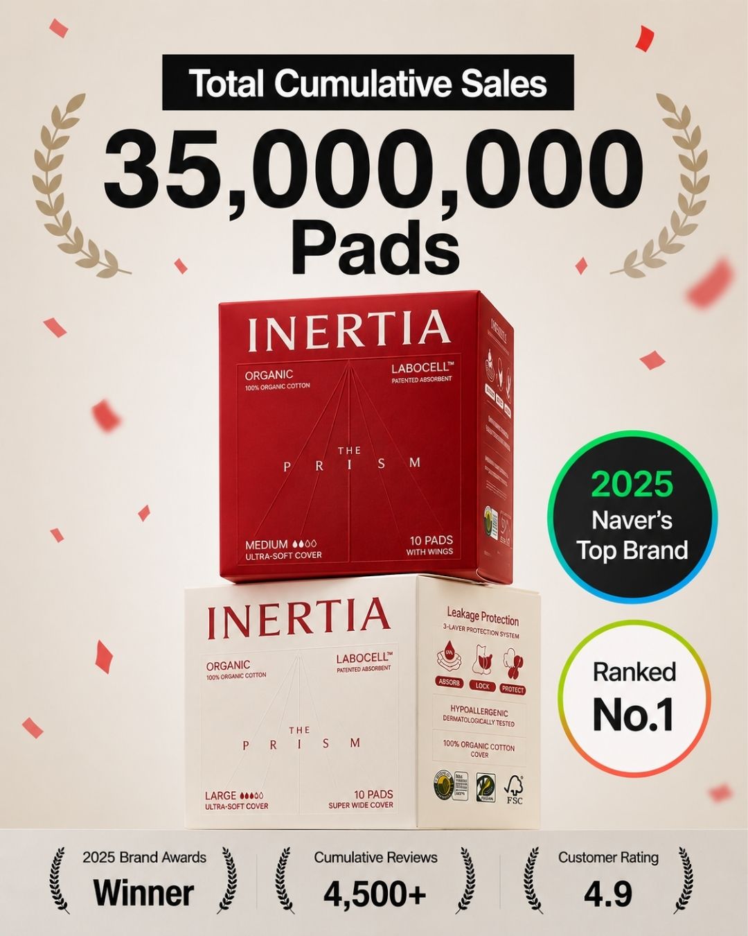 [PROMO] INERTIA The Prism Organic Cotton Pads/ Pantyliners/ Underwear