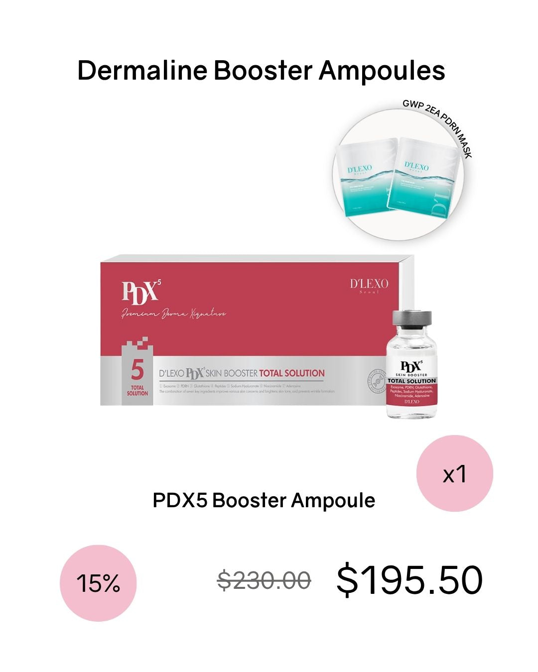 [PROMO] Dermaline Booster Ampoule Bundles (comes with GWP!)