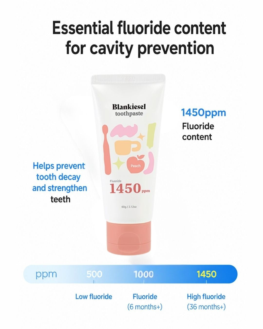 [PROMO] Blankiesel Toothpaste (36 months & above) - Peach