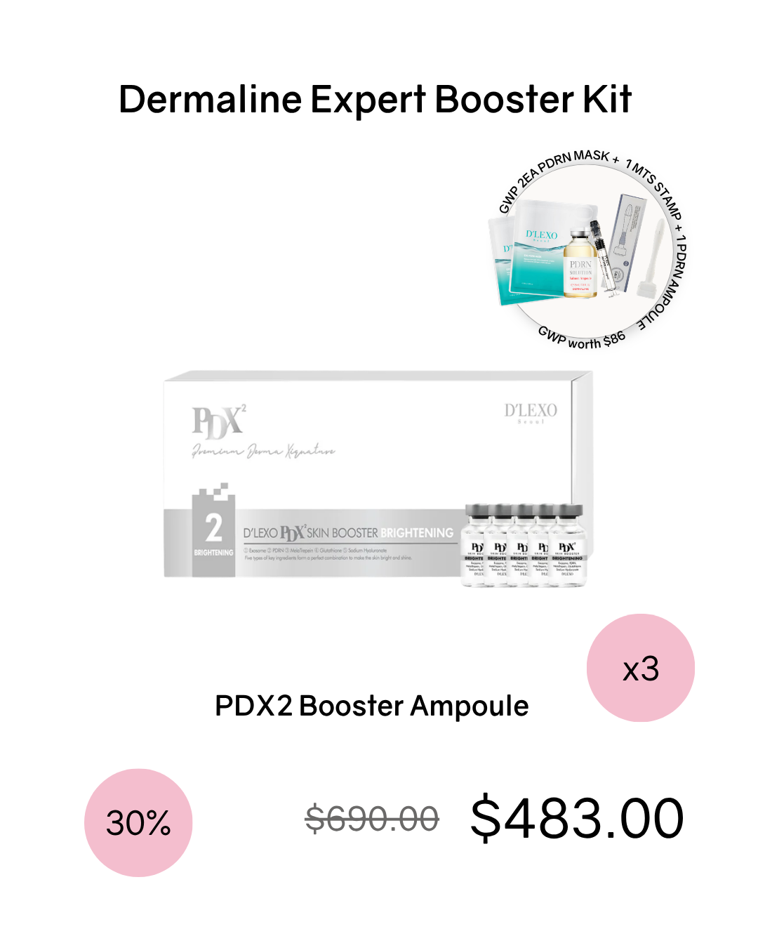 [Online Exclusive] Dermaline Booster Kits (comes with GWP!)