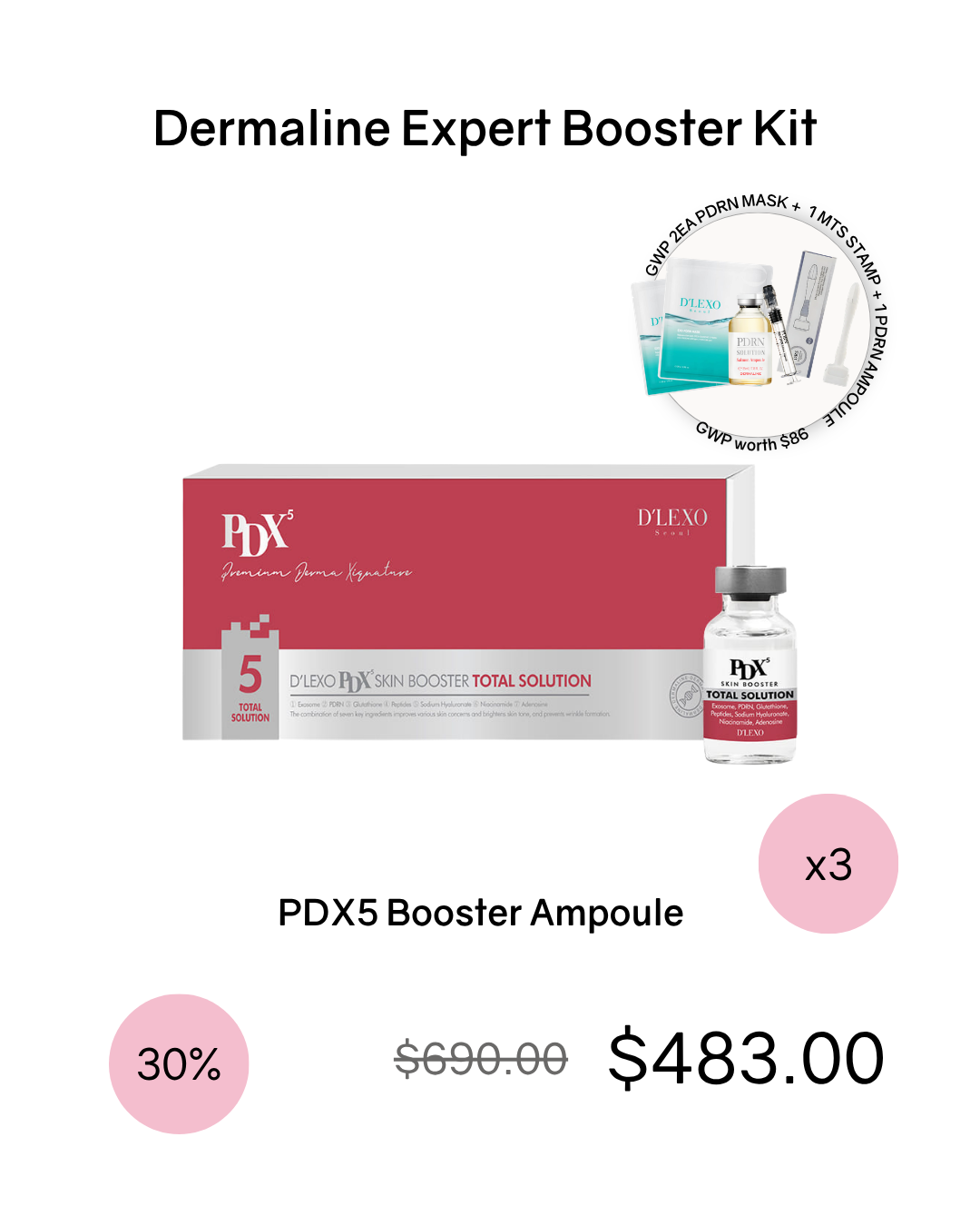 [Online Exclusive] Dermaline Booster Kits (comes with GWP!)