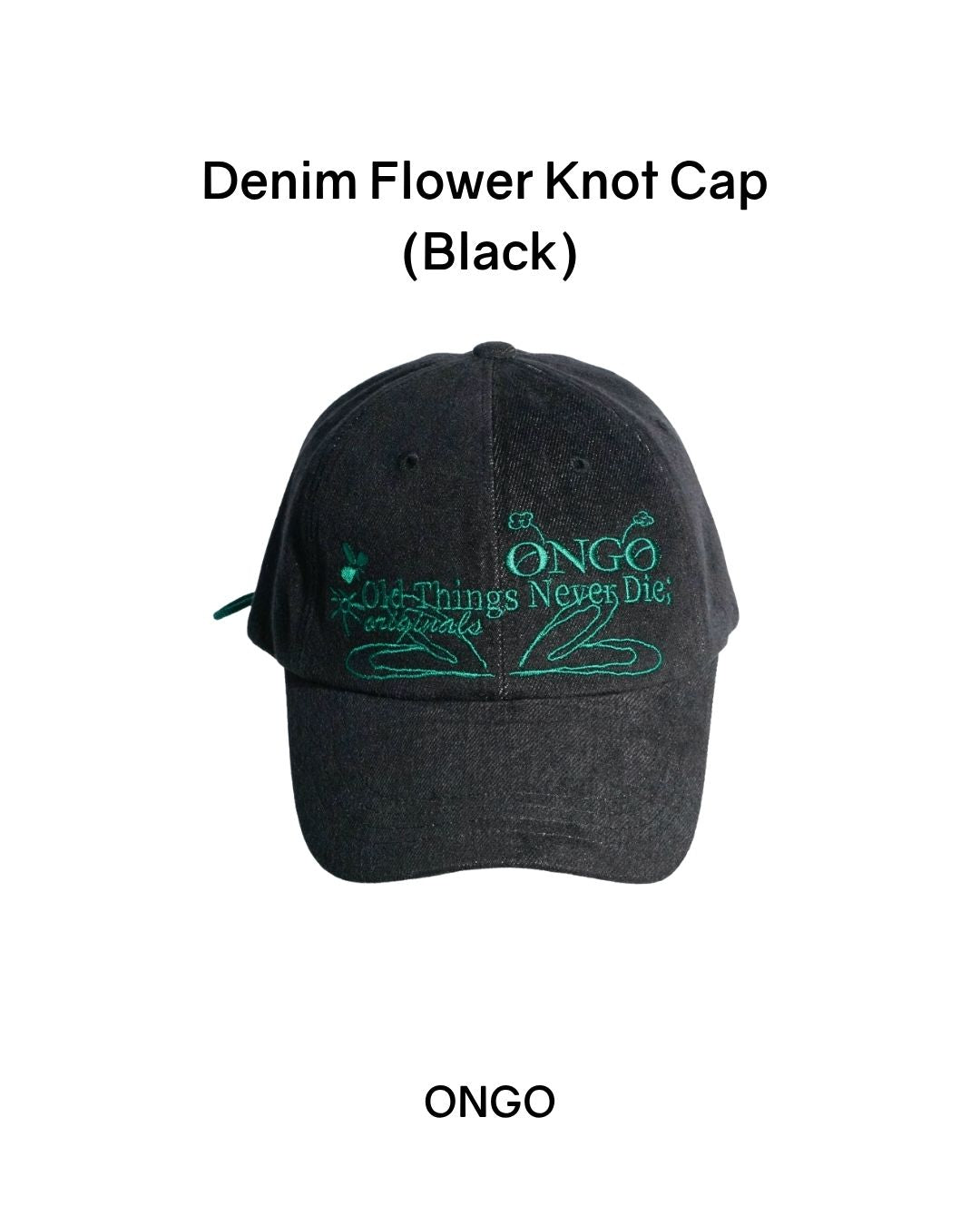[PROMO] ONGO Denim Flower Knot Cap