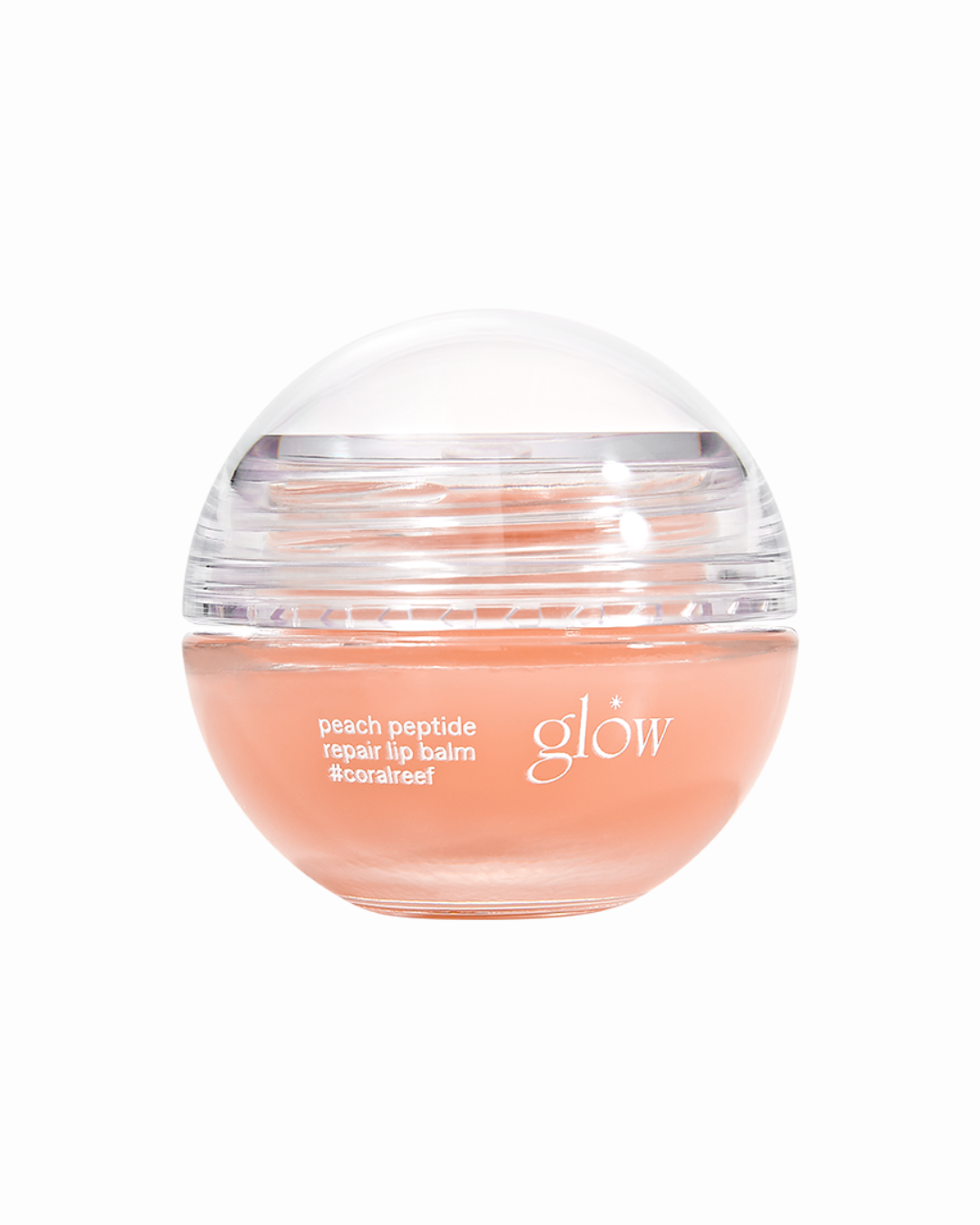 glow peach peptide repair lip balm