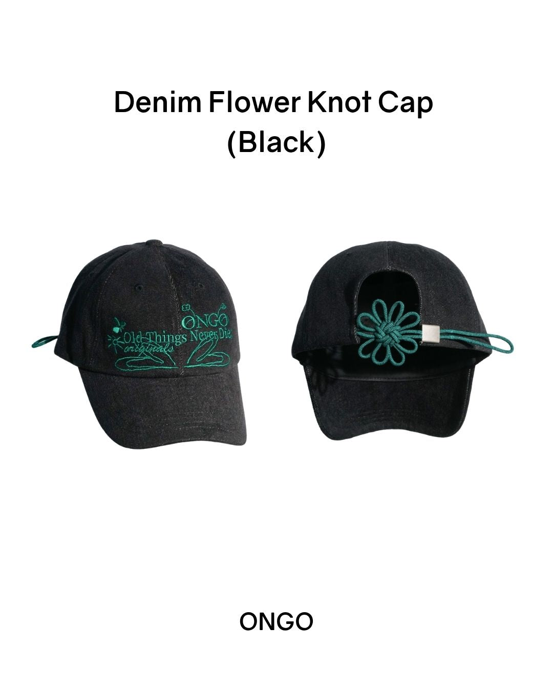 [PROMO] ONGO Denim Flower Knot Cap