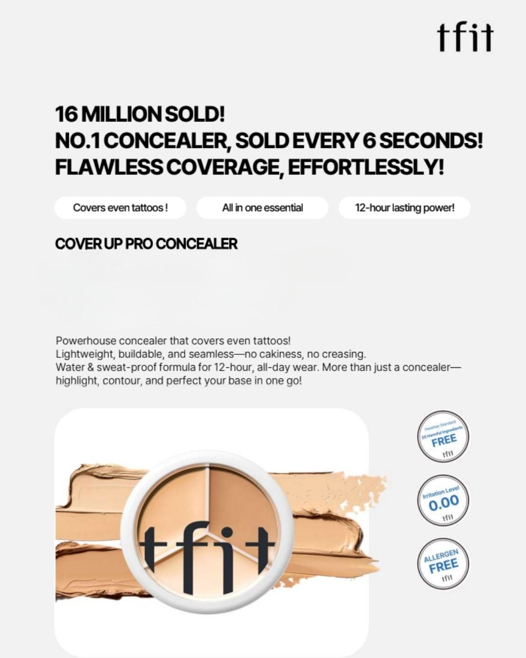 [PROMO] TFIT Cover Up Pro Concealer