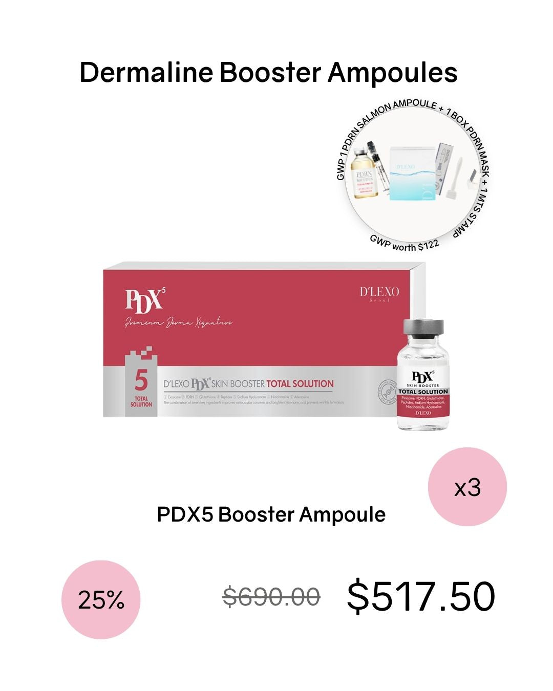 [PROMO] Dermaline Booster Ampoule Bundles (comes with GWP!)