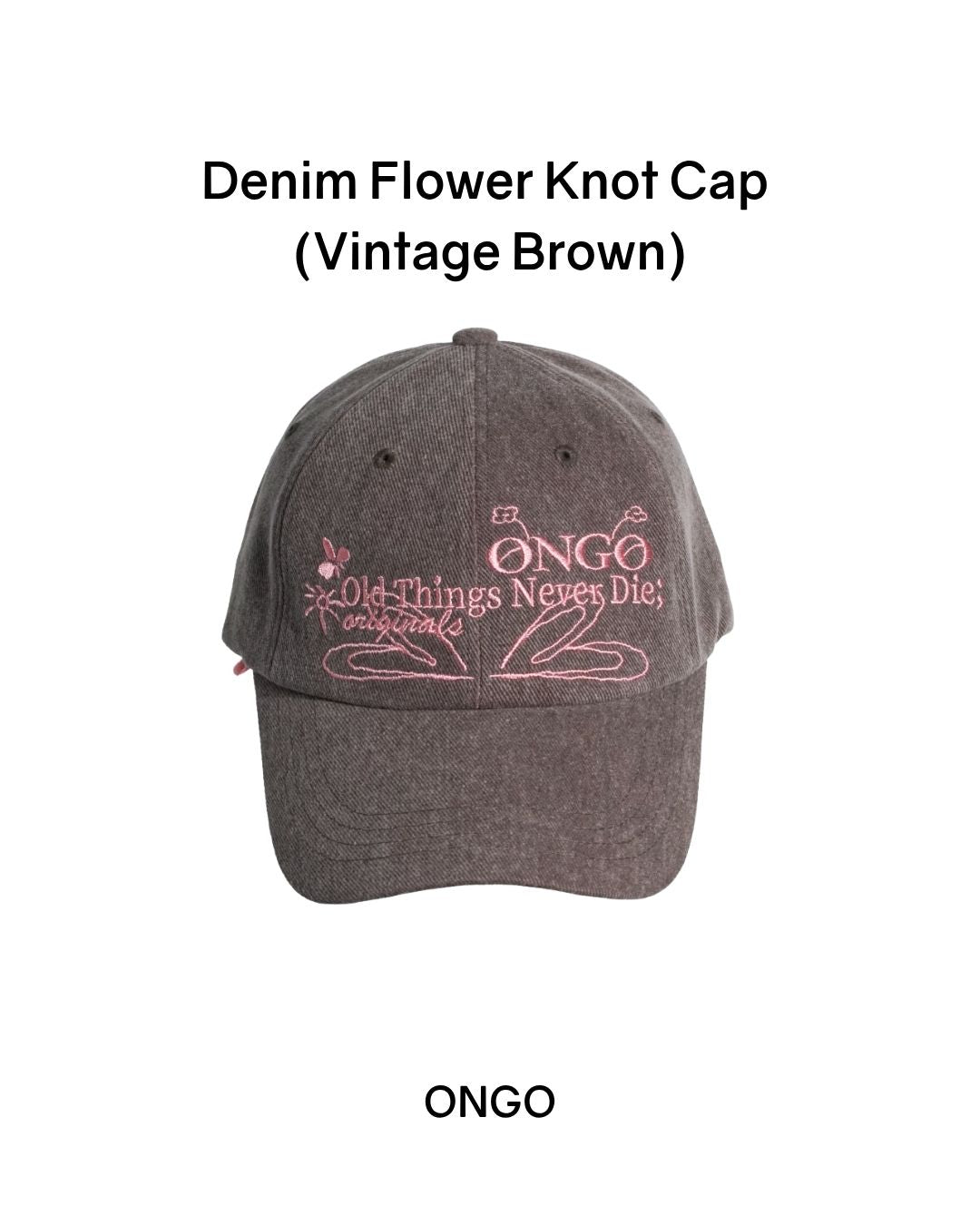 [PROMO] ONGO Denim Flower Knot Cap