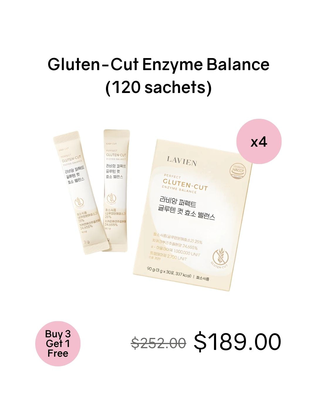 [Online Exclusive] Lavien Perfect Gluten-Cut Enzyme Balance