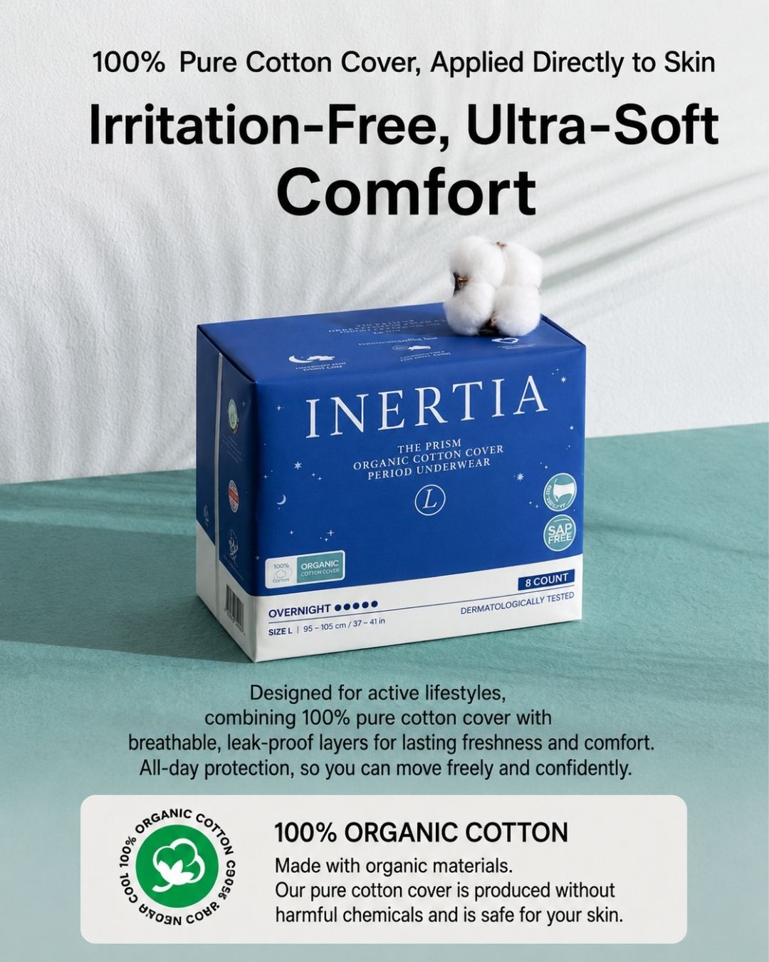 [PROMO] INERTIA The Prism Organic Cotton Pads/ Pantyliners/ Underwear
