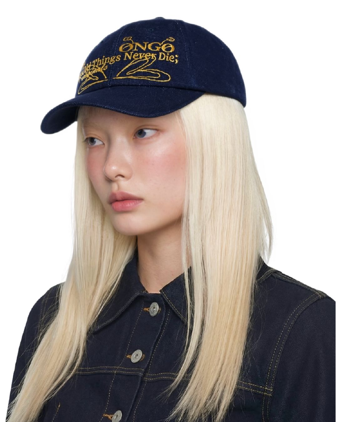 [PROMO] ONGO Denim Flower Knot Cap