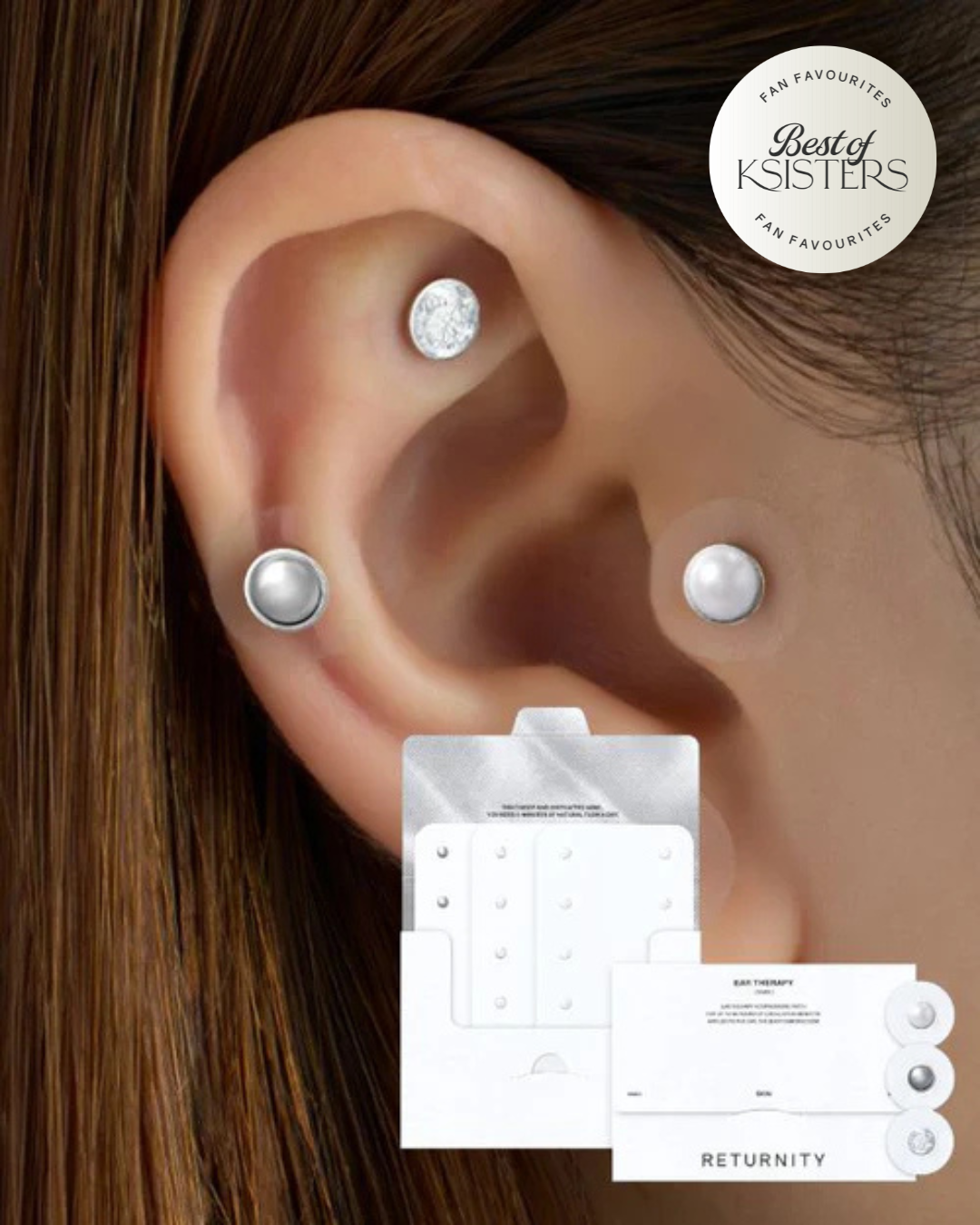 [PREORDER] Returnity Ear Therapy Patch (Crystal/Pearl/Silver) (3 sheets) (Dispatch Date: 22-26 June)