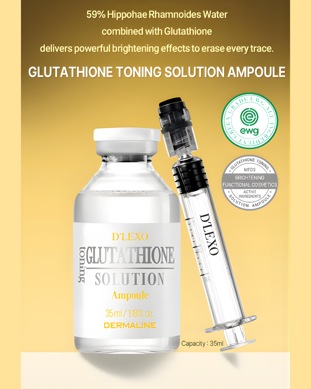 Dermaline Glutathione Toning Solution Ampoule