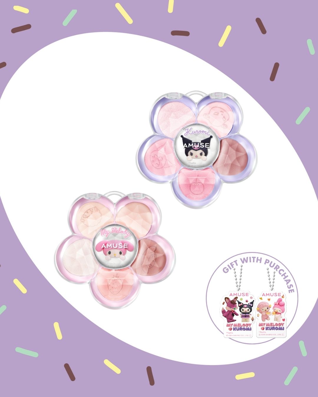 [PROMO] AMUSE My Melody & Kuromi Edition Flora Eye Palette