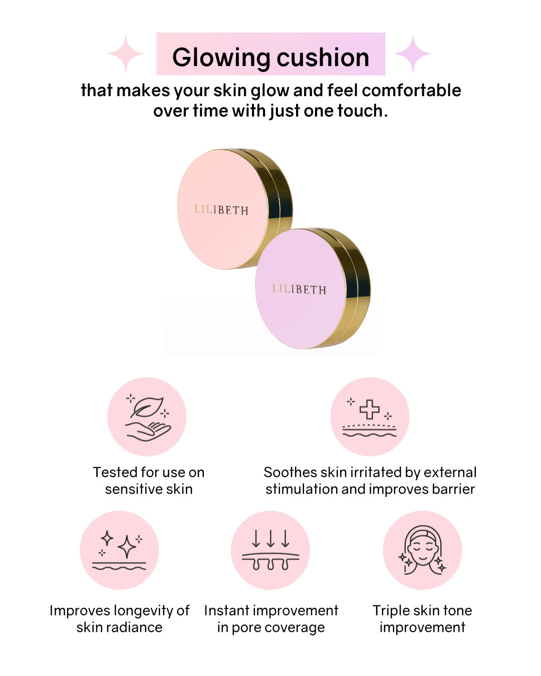 [PROMO] Lilibeth Timeless Glow Cushion/ Refill (Pink)