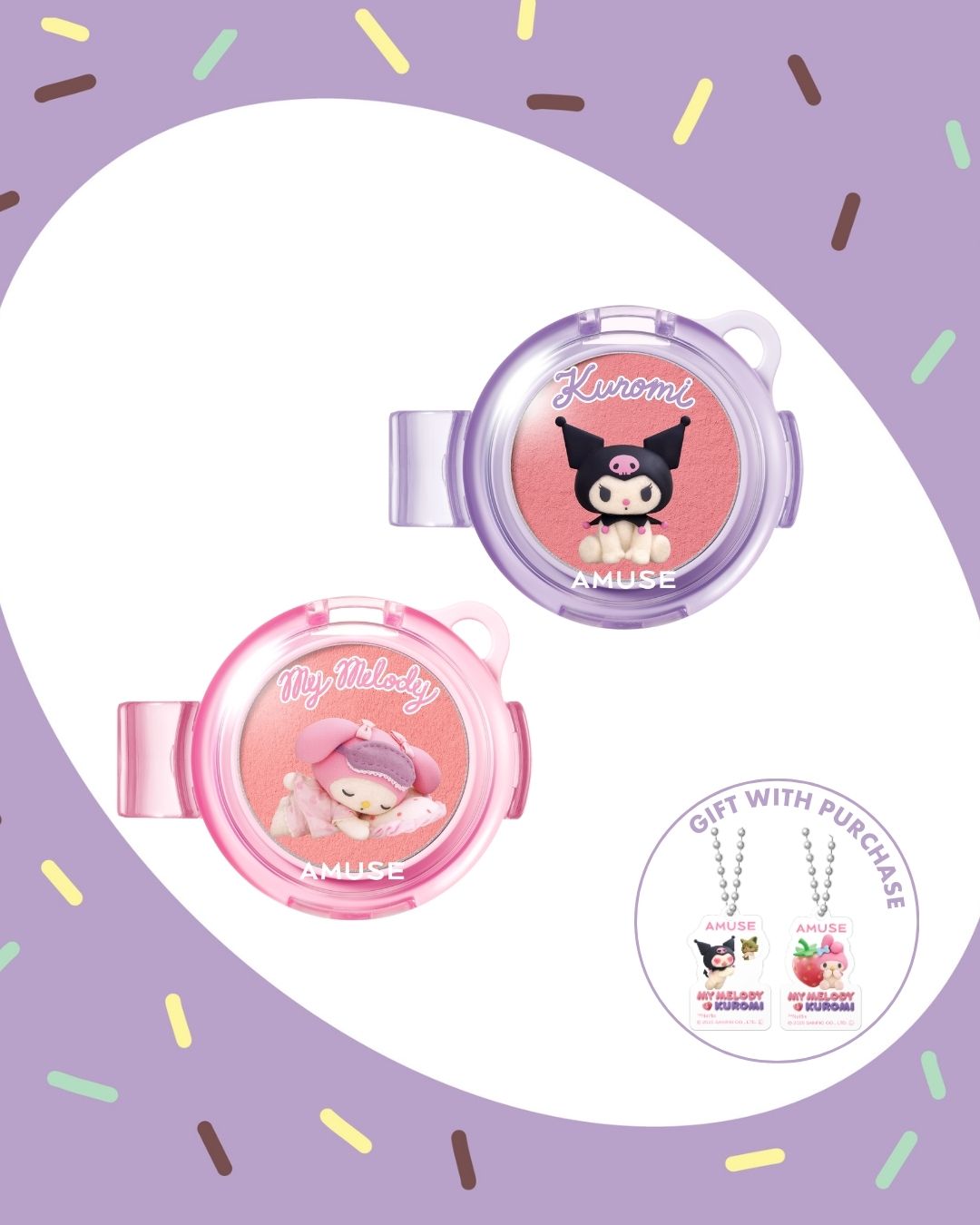 [PROMO] AMUSE My Melody & Kuromi Edition Powder Lip & Cheek