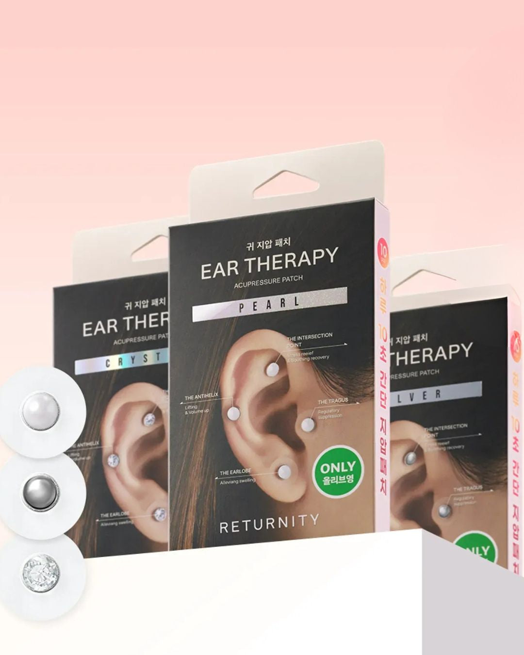 [PROMO] Returnity Ear V2 Acupressure Patch (Crystal/Pearl/Silver)
