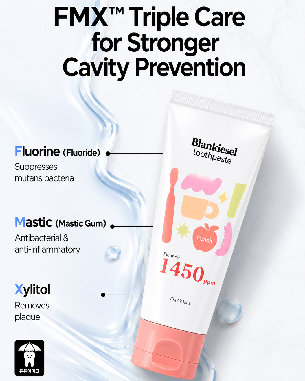 [PROMO] Blankiesel Toothpaste (36 months & above) - Peach