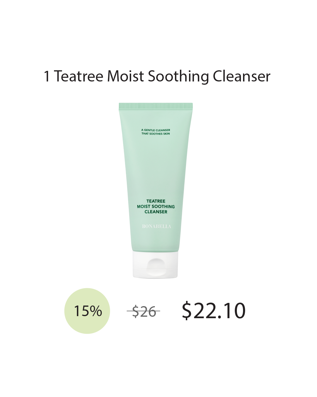 [Online Exclusive] Bonabella Teatree Moist Soothing Cleanser