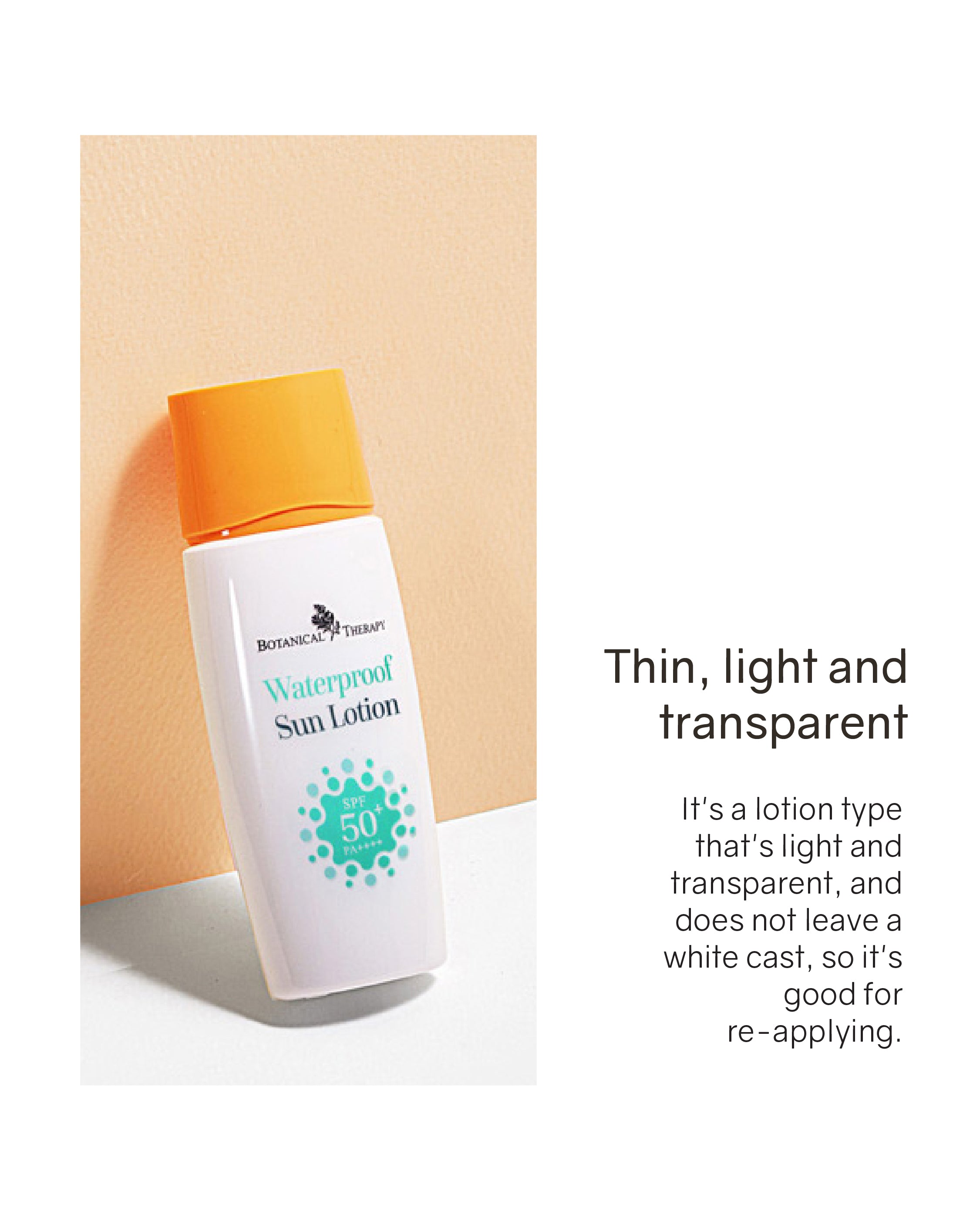 [PROMO] Botanical Therapy Waterproof Sun Lotion SPF50+/PA++++