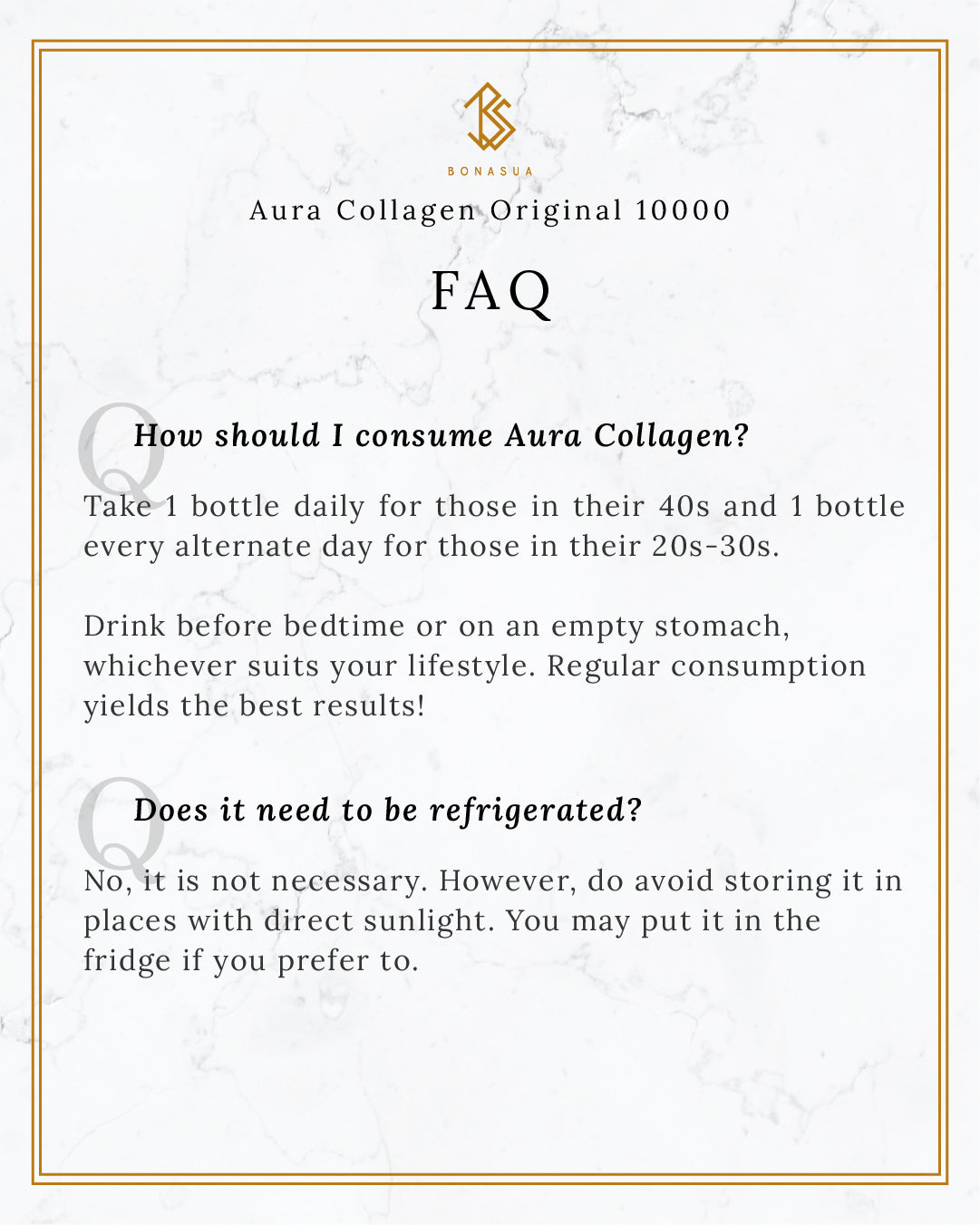 Bonasua Aura Original 10000 Collagen Drink (7 days)