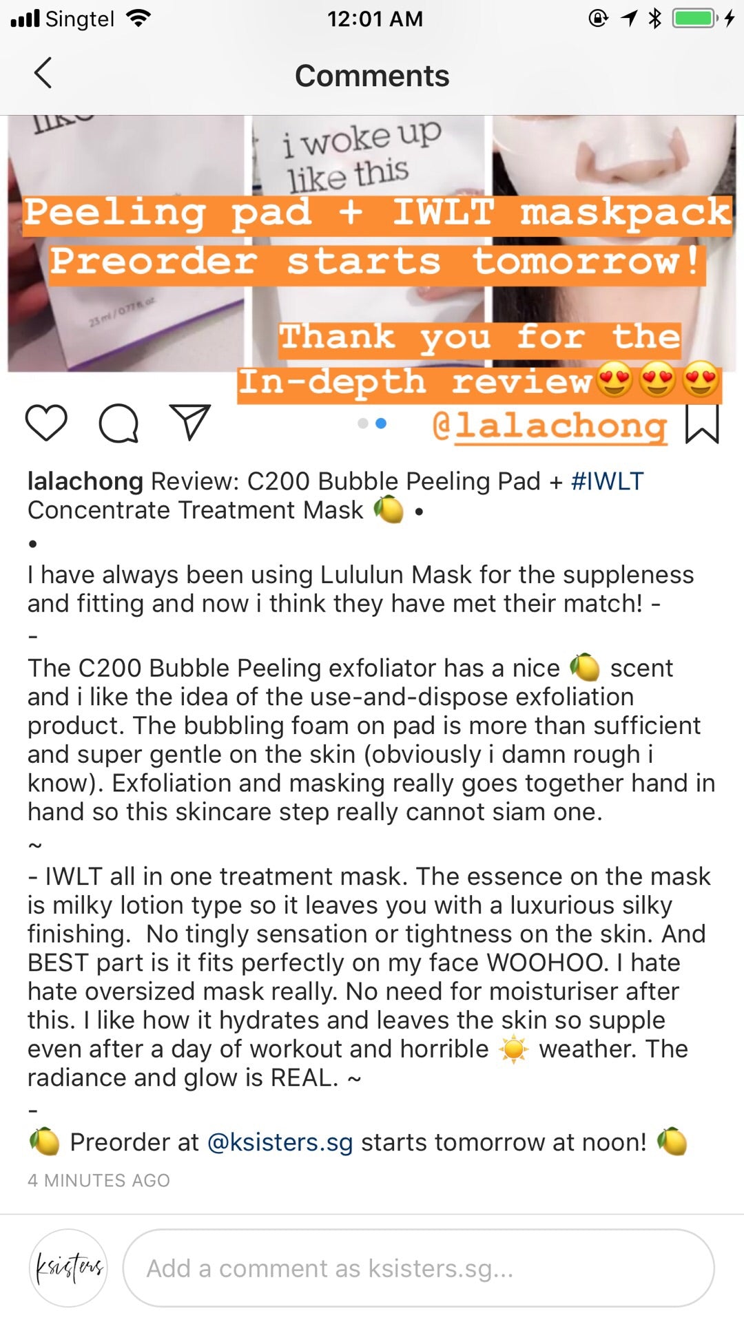 [PROMO] IWLT All in One Concentrate Treatment Mask